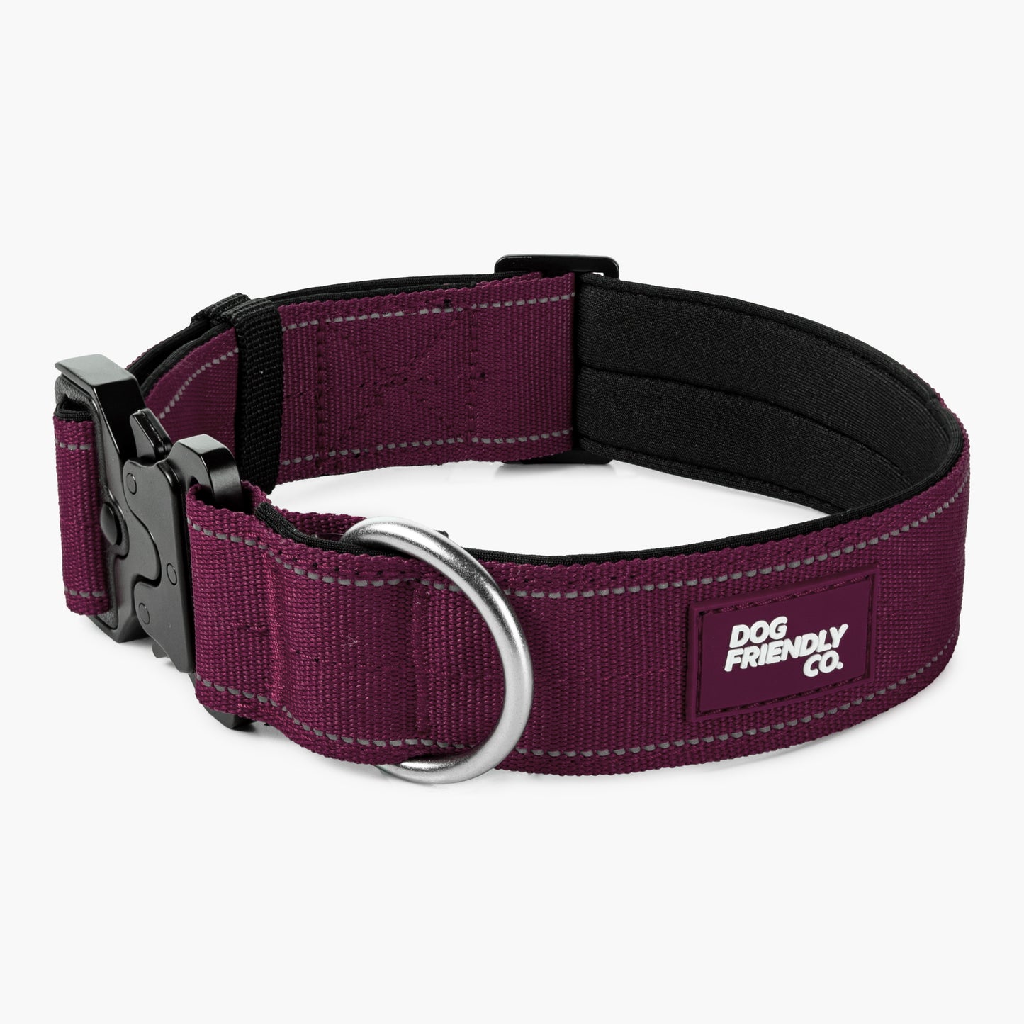 Tactical Dog Collar - Burgundy