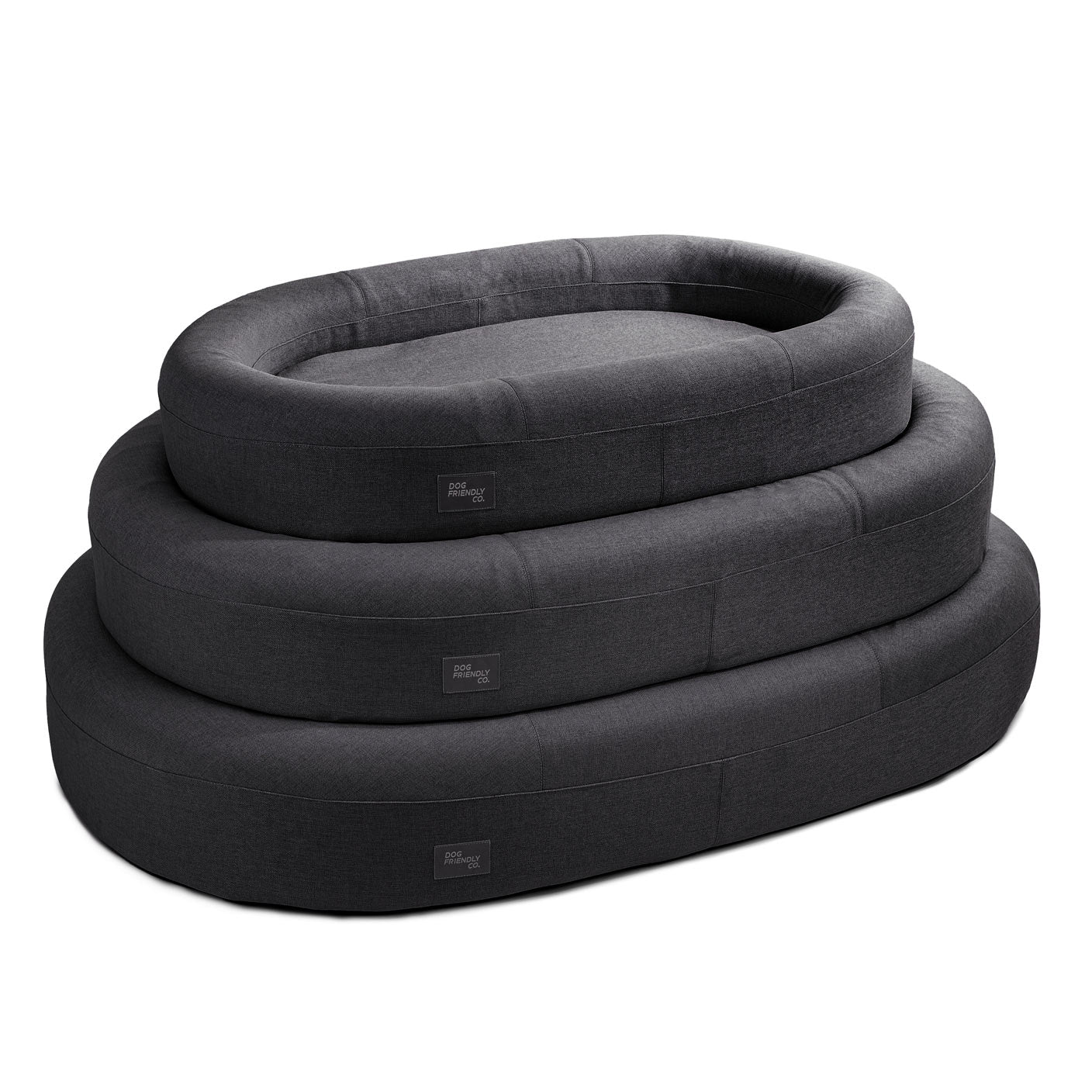 Chill Pill Memory Foam Dog Bed - Charcoal (Large)