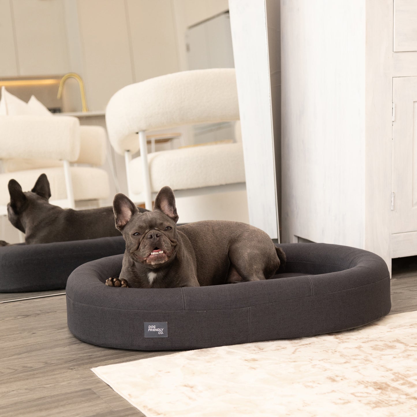 Chill Pill Memory Foam Dog Bed - Charcoal (Medium)