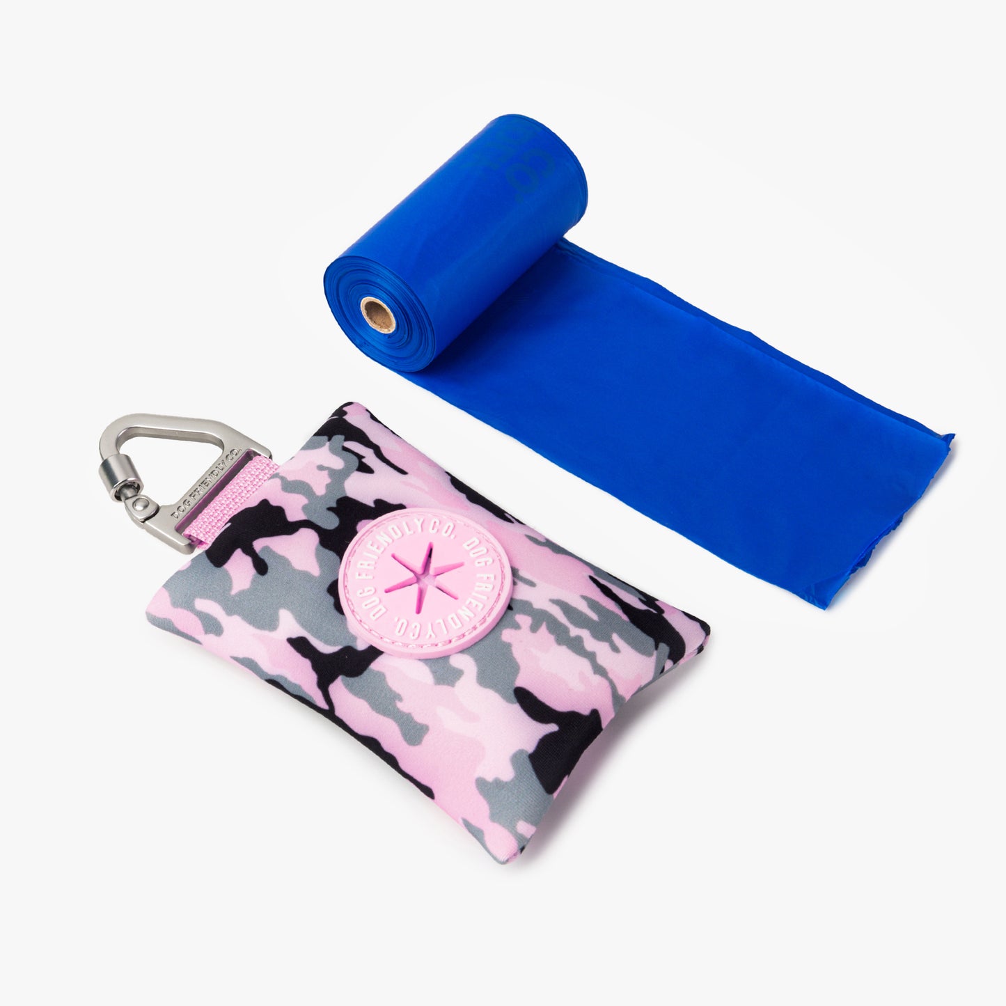 Dog Poop Bag Holder - Pink Camo