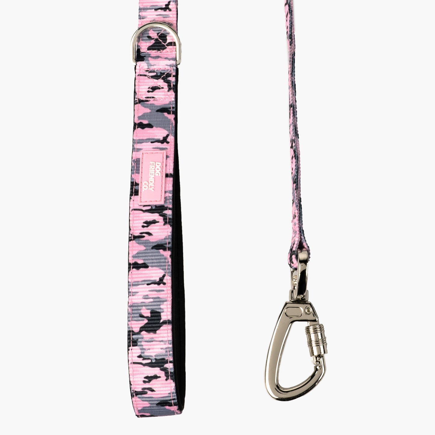 Short Trainer Dog Leash - Pink Camo