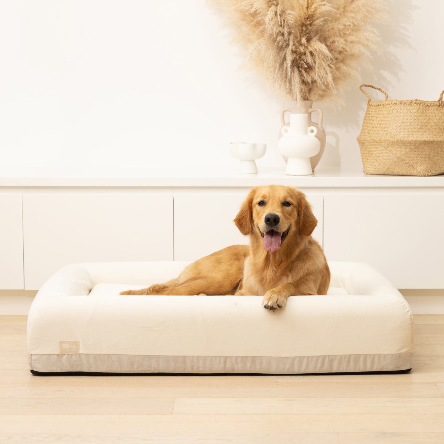 Premium Orthopedic Memory Foam Dog Bed - Beige (Small)